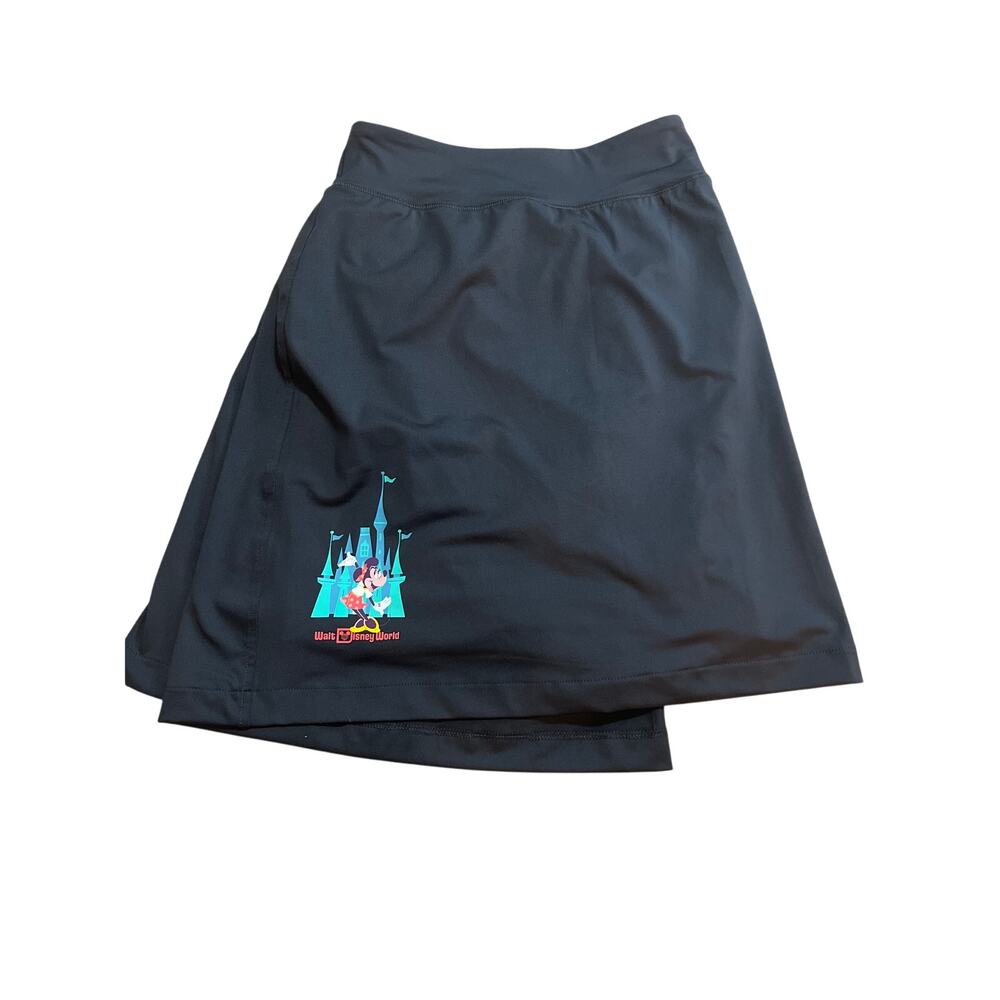 Disney Black A-Line Midi Skirt for Casual Wear
